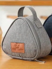 1 حقيبة عازلة للحرارة بشكل مثلث جديدة، مناسبة لكرات الأرز، علب الغداء، السندويشات، الحليب، البيض للإفطار، حقيبة عزل حراري متعددة الوظائف للمنزل والاستخدام المحمول في المدرسة