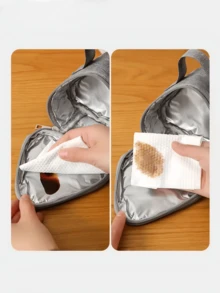 1 حقيبة عازلة للحرارة بشكل مثلث جديدة، مناسبة لكرات الأرز، علب الغداء، السندويشات، الحليب، البيض للإفطار، حقيبة عزل حراري متعددة الوظائف للمنزل والاستخدام المحمول في المدرسة