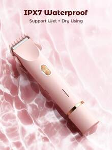 2-In-1 Electric Shaver, Wireless Bikini Trimmer For Women, Detachable Heads, Soft Touch, Wet & Dry Waterproof Design, USB Rechargeable, Portable, Suitable For Bikini Line, Underarms, Legs & Body Hair Removal, Travel Essential, Facial Hair Remover, Sensitive Area Razor - Multicolor - View 9