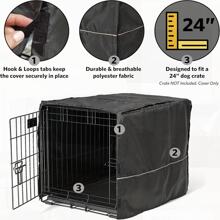 Dog Crate Cover For Midwest & New World 60.96cm Long Crates, Machine Washable & Dry, Privacy Cover