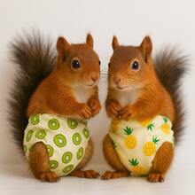 Squirrel Hamster Diaper Changing Diapers Outdoor Supplies Training Clothes Shorts - Multicolor - View 3