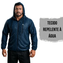 Men's Waterproof Windbreaker Jacket With A Lined Hood And Side Pockets. Lightweight Comfort For All Your Activities, From Workouts To Everyday Life. - 藍色 - 查看 11