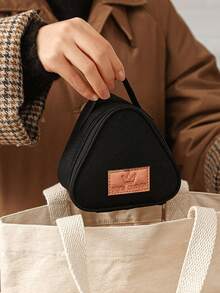 1 حقيبة عازلة للحرارة بشكل مثلث جديدة، مناسبة لكرات الأرز، علب الغداء، السندويشات، الحليب، البيض للإفطار، حقيبة عزل حراري متعددة الوظائف للمنزل والاستخدام المحمول في المدرسة