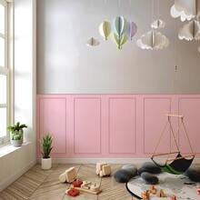 Paper and Wall Boiserie Adhesive Wallpaper For Half Wall Self-Adhesive - màu hồng - Xem 4