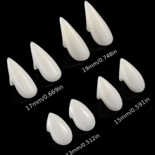 4 Sizes Vampire Teeth For Halloween Costume Props, Anime Party Dress Up, Masquerade Ball Accessories, Christmas Party Gifts - White - View 2