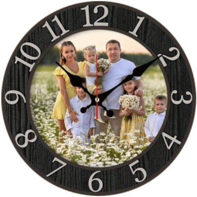 1 Peça Relógio de Parede Personalizado, Personalize com sua Foto em Relógios, Presente para sua Família, Amigos, Animais de Estimação, Presentes de Namorados, Aniversário, Formatura