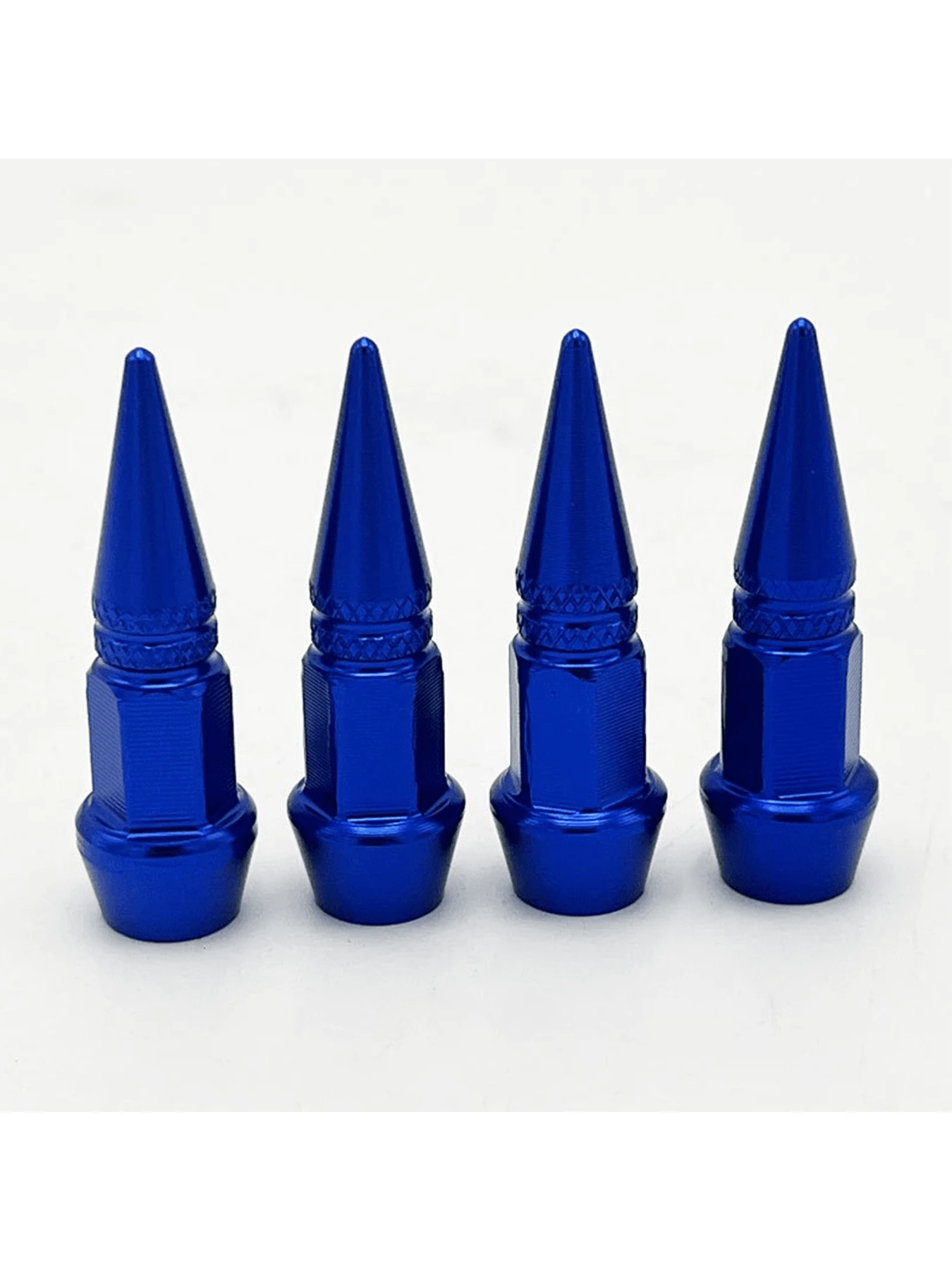 45mm Tapas universales de válvula de motocicleta, tapas de válvula con cabeza de bala, tapas de válvula puntiagudas personalizadas