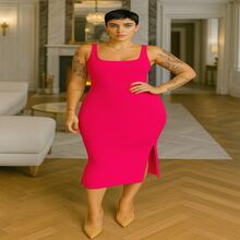 Florida Dress – Flourish With Charm And Elegance - Hot Pink - View 4