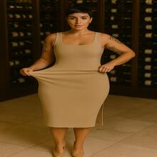 Florida Dress – Flourish With Charm And Elegance - Óxido marrón - Ver 2