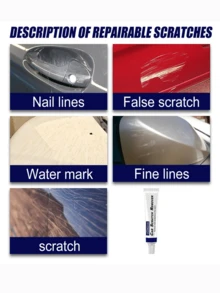 Car Scratch Repair Cream, Scratch Remover, Car Scratch Polishing Compound, Car Paint Care - White - View 5
