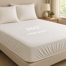 MADE IN TURKEY 100% Cotton Jersey Fitted Sheet – 100x200 Cm 120x200 Cm 140*200 Cm 160x200 Cm 180x200 Cm Options, Soft & Breathable Fabric - Brown - View 7