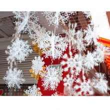 3er Set Schneeflocken Weihnachten Runde Fenster Tür Weihnachtsbaum Dekoration Weiß Weihnachten Weihnachtsdekoration Weihnachtsgeschenke Weihnachtsdeko