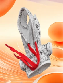 17cm 1st & 2nd Gen Macaron Doll Print Cartoon Hoodie & Overalls - Multicolor - View 5