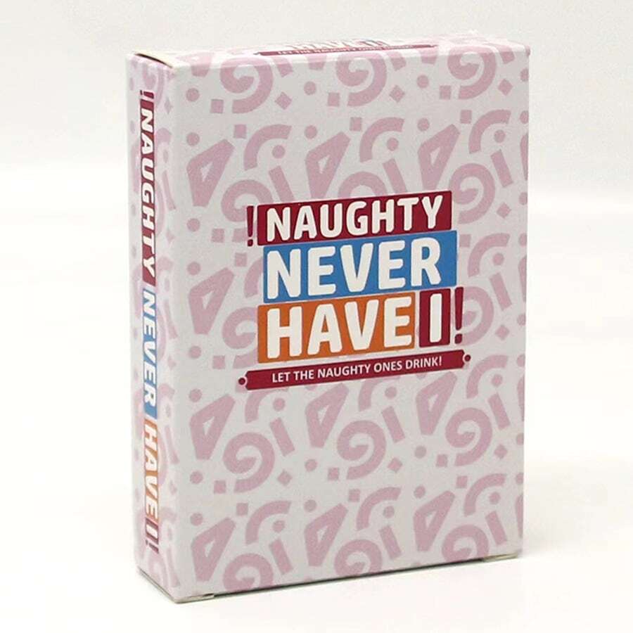 Thẻ trò chơi uống rượu dành cho người lớn NAUGHTY NEVER HAVE I, Thẻ trò chơi tiệc gia đình, Trò chơi trên bàn cho Giáng sinh, Halloween, Lễ tạ ơn, Ngày lễ tình nhân, Tụ tập bạn bè và các cặp đôi, Thẻ trò chơi tiệc uống rượu vui nhộn - Nhiều màu - Xem 1