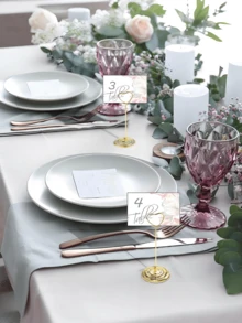 12pcs- Golden Table Number Holder, Wedding Table Card Holder, Table Center Decoration Photo Holder, Memo Photo Holder, Heart-Shaped Table Sign Picture Photo Holder, Valentine's Day Table Decoration, Graduation Ceremony, Mother's Day Decoration, Christmas, Wedding Banquet, Anniversary, Birthday Party Decoration