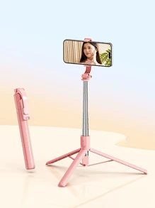 Treppiede bastone per selfie retrattile da 170 cm con telecomando senza fili, compatibile con e smartphone Android, adatto per live streaming, vlog, raduni familiari, riprese di feste di Natale, per selfie tenuti in mano, attività all'aperto, interviste per vacanze estive, viaggi, attività all'aperto, supporto treppiede per live streaming