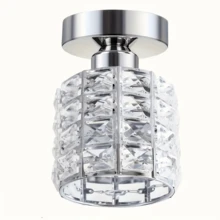 1pc Crystal Ceiling Light, Nordic Minimalist Luxury, Suitable For Foyer, Staircase, Corridor, Balcony, Living Room, Bedroom Lighting, Easy Installation, Decor (Bulb Not Included) - Multicolor - View 8