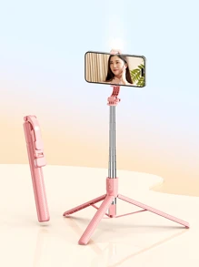 Treppiede bastone per selfie retrattile da 170 cm con telecomando senza fili, compatibile con e smartphone Android, adatto per live streaming, vlog, raduni familiari, riprese di feste di Natale, per selfie tenuti in mano, attività all'aperto, interviste per vacanze estive, viaggi, attività all'aperto, supporto treppiede per live streaming