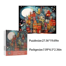 1000pcs Creative Adult Puzzle Set, High-Quality Seamless DIY Jigsaw Puzzle, Interesting Family Challenge Without Frame, Suitable For Birthday Gift, Easter Gift, Home Decor, Great For Home, Living Room, Office Decoration
