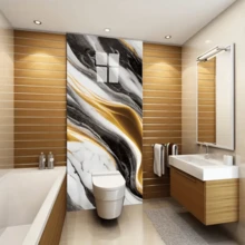 1 Roll Marble Texture Self-Adhesive Wallpaper, Removable And Reusable Vinyl Wall Sticker, Waterproof And Oil-Proof, For Renewing Wall Panels, Decorating Living Room, Bedroom, Tabletop