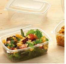 Hộp nhựa hình chữ nhật tái sử dụng, chất liệu polypropylene chuyên nghiệp, độ bền cao, nắp gập, dung tích 500cc, trong suốt, đạt tiêu chuẩn an toàn thực phẩm, chất lượng tối đa, số lượng hỗn hợp 50 hộp/100 hộp, giá tốt nhất cho gia đình, khách sạn, quán bar, nhà hàng, tiệc tùng, v.v. - 500CC - Xem 4