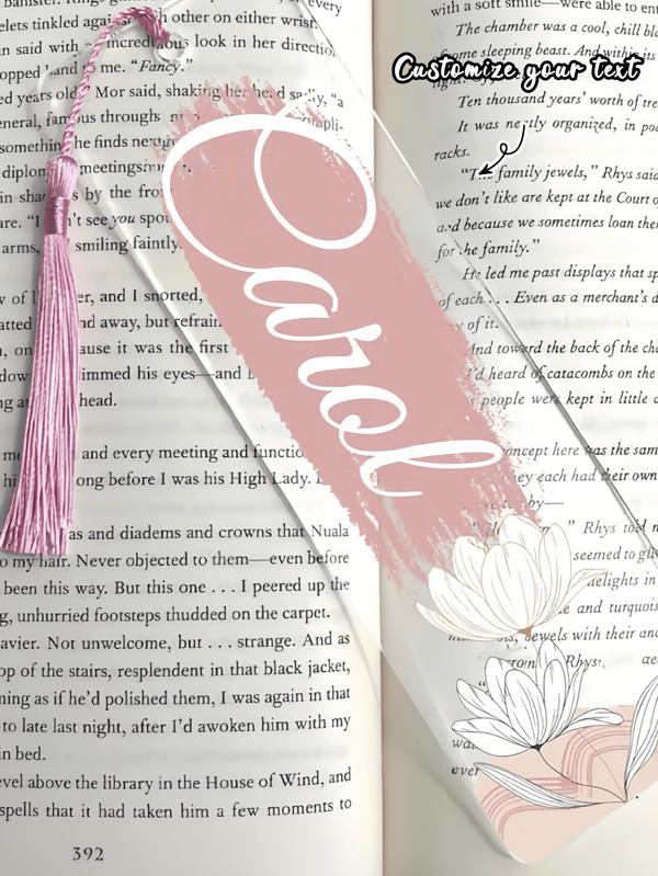 Personalized Name Acrylic Bookmark-7 Styles, Mothers Day Gifts, Gift For Her, Gift For Book Lovers, Handmade Floral Bookmark, Cute Unique Bookmarks,Back To School, Tescher's Gift ,Chirsmas Gift, Freshman, Sophomore, Underclassmen