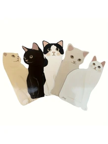 5 Stück/Set süße 3D Grußkarten mit Katzen-Motiv, Weihnachtskarten, Hochzeitseinladungen, Visitenkarten, Dankeskarten, Geburtstagsgeschenke, mit Umschlägen, Pop-up Geburtstagskarte, Geburtstagskartenset, Hochzeitseinladungsset