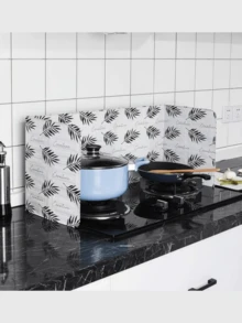 Aluminium Küchenspritzschutz, antihaftbeschichteter Pfannenspritzschutz, Metall-Küchenspritzschutz, Küchengas-Herdschutz, hitzebeständiger Ölschutz, unverzichtbares Kochzubehör, faltbar, ohne Lebensmittelkontakt, Öl- und Hitzeschutz, geeignet für Gasöfen, Kochschutz, Spritzschutz