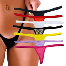 Micro Thong Panty Kit Provocative Thin Strap Does Not Mark On Clothing - Nhiều màu - Xem 5