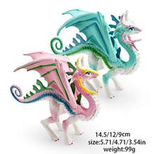 Realistic Western Mythology Mythical Animal Models: White Unicorn, Dragonfly, Flying Dragon, Ice Dragon. Desktop Decor, Holiday Gift