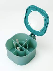 1 Conjunto Caixa de Temperos Básicos 4 em 1 com Tampas e Colheres - Caixa de Armazenamento de Material ABS Prático, Adequada para Armazenamento em Balcão, Economiza Espaço, Essencial para a Cozinha - Multicolorido - Visão 14