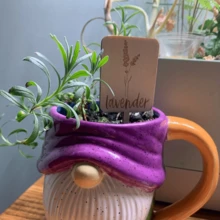 12/24pcs Vanilla Garden Plant Markers - Best Gift Set For Women, Moms, Durable Acrylic Plant Labels With Name, Assorted Designs, Suitable For Indoor And Outdoor Use, Great For Potted Plants And Nursery Decor - Multicolor - View 7