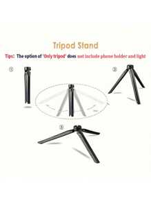 1 pièce Anneau de lumière LED 10" variable avec température de couleur réglable - Éclairage de studio alimenté par USB avec 120 LED, cou de cygne 360° rotative, trépied et support pour téléphone pour la vidéoblogue, la photographie et la diffusion en direct. Convient pour la photographie, l'enregistrement vidéo, la diffusion en direct, les réunions Zoom, avec un support pour l'éclairage de selfie