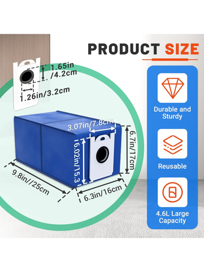 Dust Bags Bobsweep Dustin,Orb I,RC400 Robot Vacuum– 4.6L High Capacity Self Emptying Stofzuiger view 3