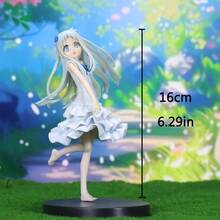 《未闻花名》本间芽衣子可爱动漫手办，桌面摆件，收藏品，小礼物，适合万圣节、圣诞节、情人节 - 彩色 - 查看 3