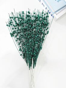 1/4/8PCS Sparkling Glitter Artificial 43cm Plants With Golden Powder Berry,Christmas Tree Decorations And Ornaments For Festival Wedding Party Home Indoor Dining Table,Room,Bedroom Decoration, Gift, Wreath, Rattan Diy Decoration Accessories,Christmas Tree And Christmas Plant Decor Home Decor Christmas Decorations