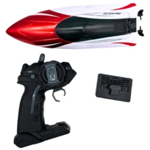 High-Speed Remote Control Boat With Twin Propellers, Waterproof, Rechargeable Battery, And Long-Range Control | Streamlined Design For Use In A Pool, Lake, Or Pond | Ideal For Kids, Teens, And Model Boating Enthusiasts - 紅色 - 查看 3