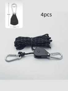 Mehrere Stücke hochsichtbare reflektierende Camping-Seile - strapazierfähige wetterfeste Polyester-Zeltleinen, Outdoor-Wäscheleine, Hundeleine, geeignet für Outdoor-Abenteuer, Wandern und Camping-Zubehör, verstärkte Nähte für sichere Befestigung, leicht und verstellbar, verstärkte Spanngurte, Must-Have für Abenteuerliebhaber