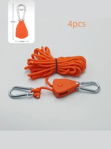 Mehrere Stücke hochsichtbare reflektierende Camping-Seile - strapazierfähige wetterfeste Polyester-Zeltleinen, Outdoor-Wäscheleine, Hundeleine, geeignet für Outdoor-Abenteuer, Wandern und Camping-Zubehör, verstärkte Nähte für sichere Befestigung, leicht und verstellbar, verstärkte Spanngurte, Must-Have für Abenteuerliebhaber