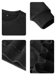 Tween Boy Casual Graphic Print Crew Neck Long Sleeve Sweatshirt, Autumn/Winter