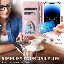 奢华镀金大理石纹钱包式手机壳，带卡槽和腕带，兼容 16/15/14/13/12/11 Pro Max/X/XR/7/8/SE，以及 Galaxy S25/S24/S23/S22/S21/A12/A13/A14/A15/A35/A55/A33/A53，兼容 Note 13/13 Pro/12/12 Pro/11/10/9 Pro，PU 皮革支架翻盖保护套。 - 紫色 - 查看 10