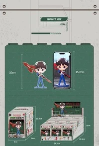 TOPTOY EVA 武器系列盲盒手办，桌面摆件，盲盒玩具，生日礼物（明日香） - 彩色 - 查看 10