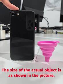 1 个硅胶折叠漏斗 - 迷你可折叠厨房用具，用于水、液体和油 - 公寓和大学宿舍的必备小工具 - 送给朋友和家人的完美礼物