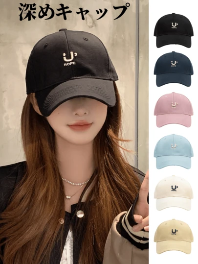 1枚 カジュアル 紫外線防止  キャップ    夏  深め  帽子  レディース  メンズ  メッシュ  ゴルフキャップ  スポーツ  ランニング  大きいサイズ  綿  コットン  UVカット  男女兼用  無地  小顔効果