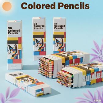 12/18/24/36/48/72 st färgpennor för målarböcker, professionella livfulla konstnärer som tecknar, skissar och blandar skuggor, oljebaserad med mjuk kärna av hög kvalitet, lämplig för studenter, lärare, målare, målarentusiaster och konstnärer