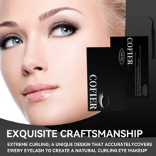 Cofier DIY Lash Kit Press On Lash No Glue Lash Self-Adhesive Eyelash Kit Individual Lashes Beginner Friendly Eyelashes With Tweezers(80/90/120 Pcs) - 自然纖長款 - 查看 4