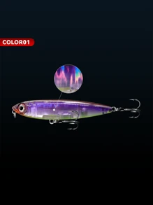 3.15 英寸/80 毫米 10.5 克水面铅笔形诱饵,反光杀手诱饵,具有锯齿形动作,适用于 GT、金枪鱼、蓝鳍金枪鱼、黄鳍金枪鱼、旗鱼、鲈鱼、鱼 - A - 查看 12