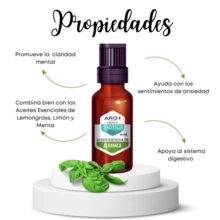 ARO+ MEXICO Aceite Esencial Albahaca Aromaterapia, Puro, Uso Terapéutico - ALBAHACA - Ver 4