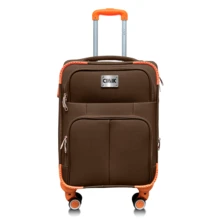Maleta Cabina Equipaje De Mano 10kg Con Candado 18 Pulgada - Blanco y Negro - Ver 9