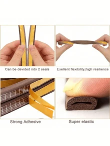 1 Cuộn gioăng cửa, gioăng chống trộm, gioăng tự dính cách âm, chống va chạm, chống thấm nước, chống côn trùng, chống bụi, chống gió. - Nhiều màu - Xem 10